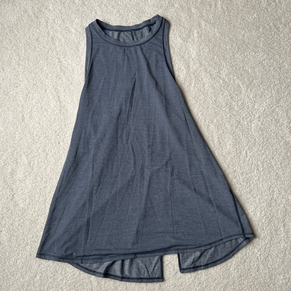 lululemon Tie Back Tank Top in heathered sterling